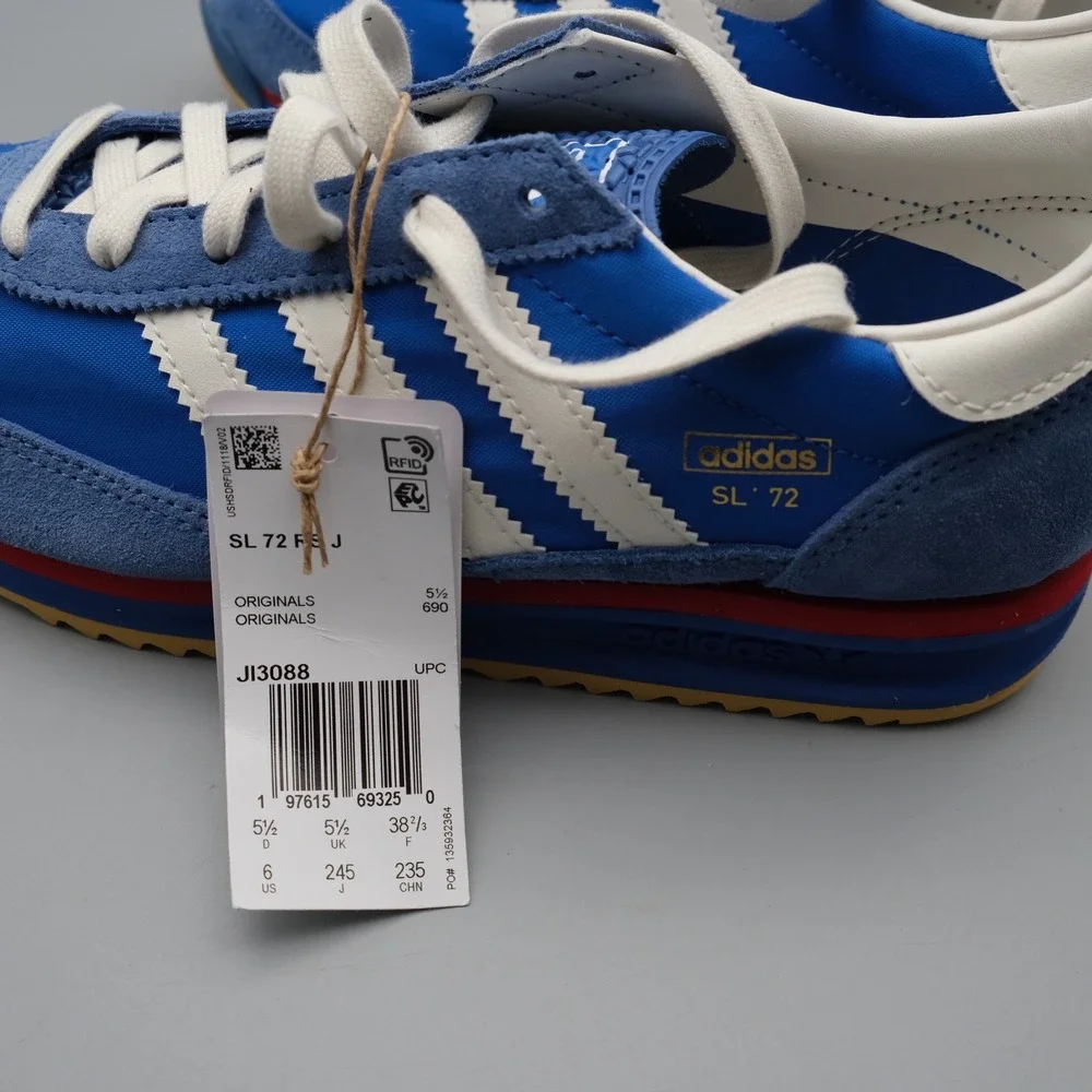 Adidas SL 72 Sneakers Mens Blue Suede Retro Track 6 JI3088